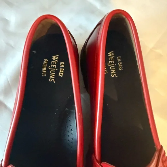G.H. Bass & Co. Classic Red Loafers - Picture 2 of 3